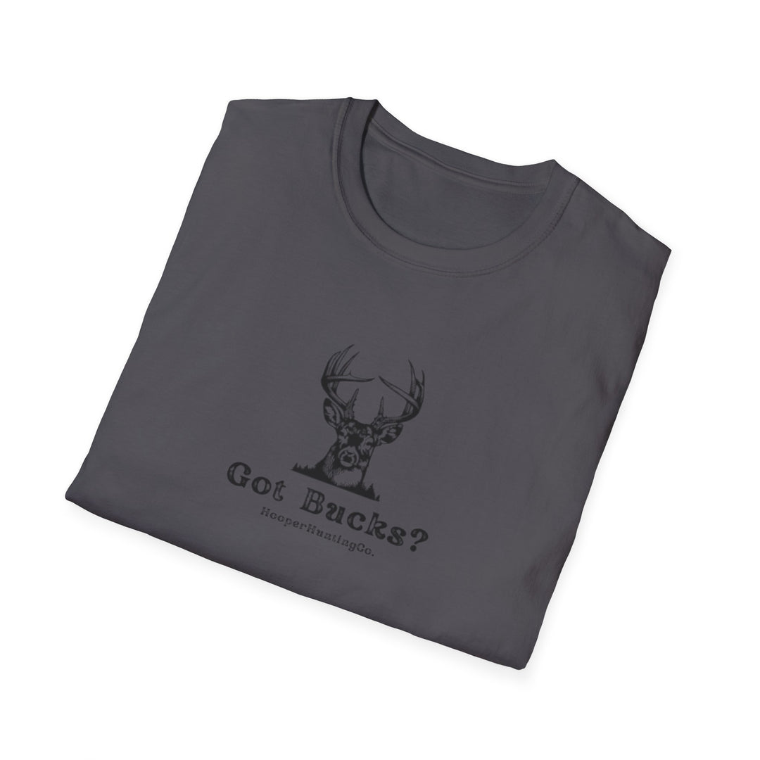 Got Bucks? Unisex Softstyle T-Shirt for Hunting Enthusiasts