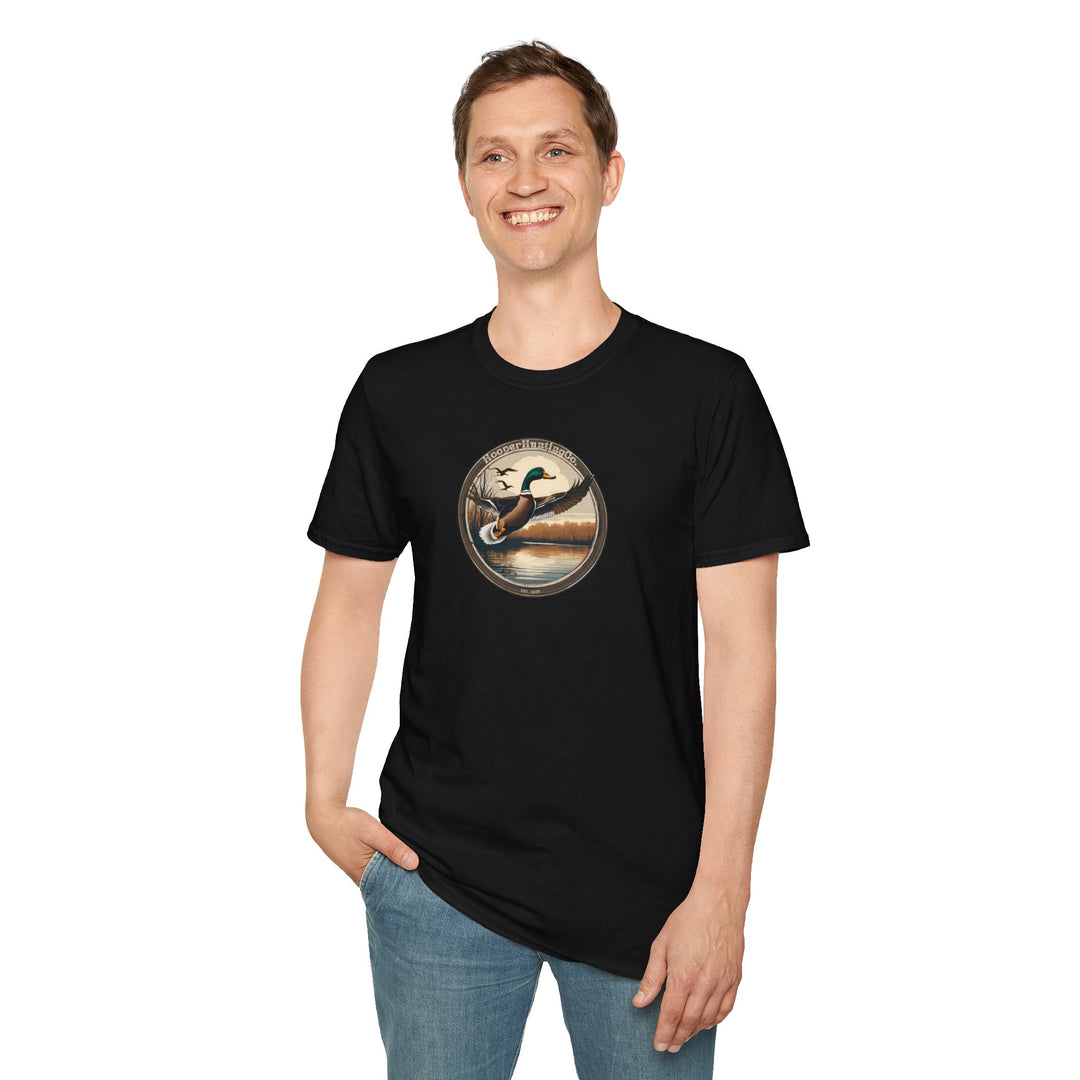 Nature-Inspired Unisex Softstyle T-Shirt - Wildlife Adventure Design