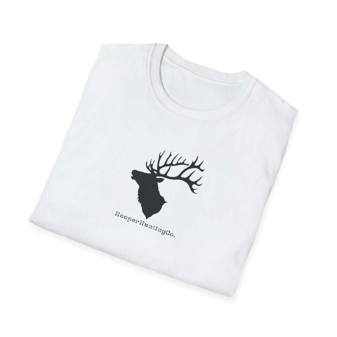 ELK Silhouette Unisex Softstyle T-Shirt - Nature Lover's Tee