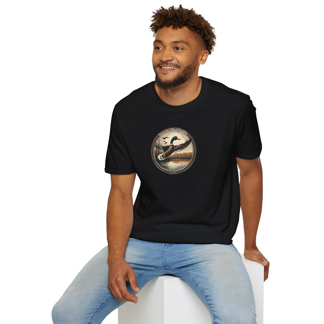 Nature-Inspired Unisex Softstyle T-Shirt - Wildlife Adventure Design