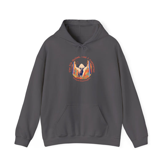 Inspirational Unisex Heavy Blend™ Hooded Sweatshirt – "The Elk, called, and I answered" Design