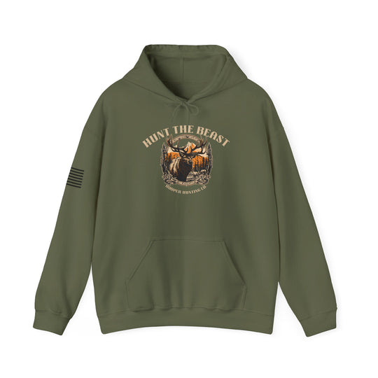 Hunt the Beast Unisex Hoodie - Heavy Blend Sweatshirt for Outdoors Enthusiasts