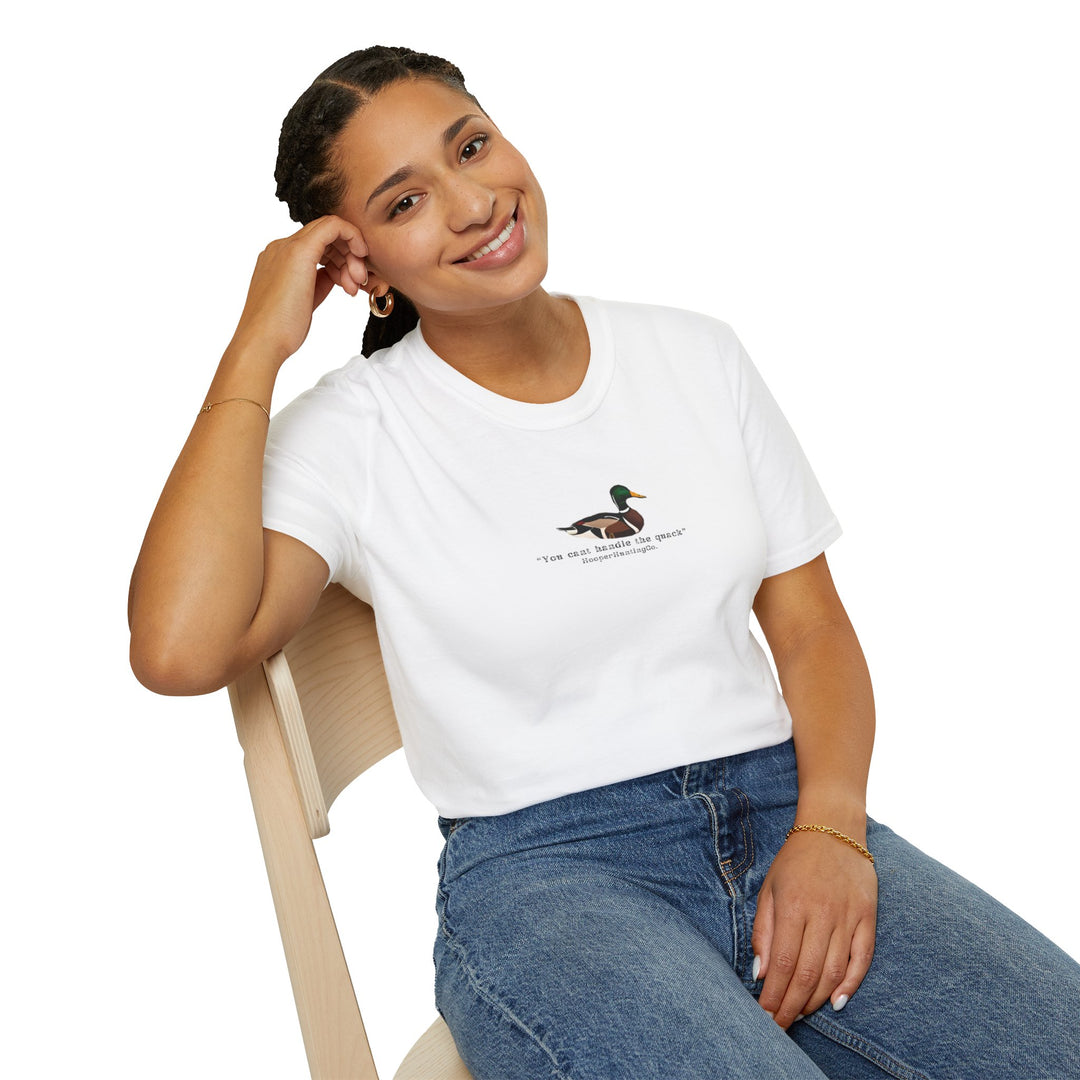 Funny Duck Quote Unisex Softstyle T-Shirt - Perfect Gift for Nature Lovers