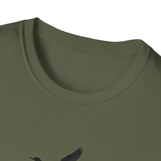 Unisex Softstyle T-Shirt - "Duck, Duck, Shoot!" Outdoor Adventure Tee