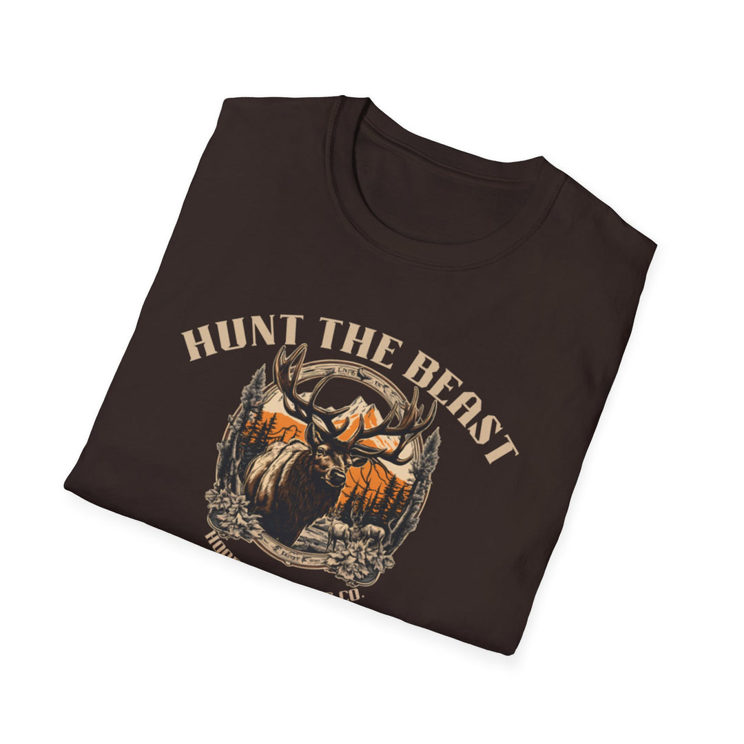 Hunt the Beast Unisex Softstyle T-Shirt for Nature Lovers