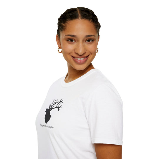 ELK Silhouette Unisex Softstyle T-Shirt - Nature Lover's Tee