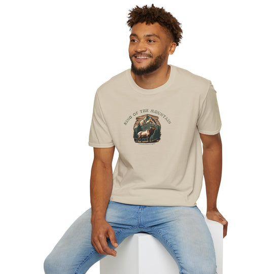 Unisex Softstyle T-Shirt - 'King of the Mountain' Nature Graphic Tee