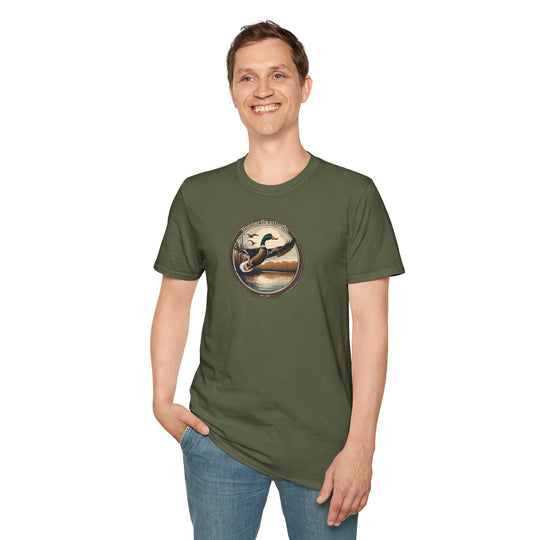 Nature-Inspired Unisex Softstyle T-Shirt - Wildlife Adventure Design