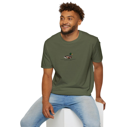 Funny Duck Quote Unisex Softstyle T-Shirt - Perfect Gift for Nature Lovers