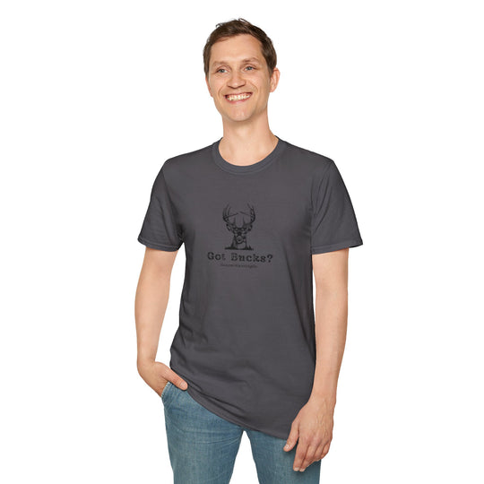 Got Bucks? Unisex Softstyle T-Shirt for Hunting Enthusiasts