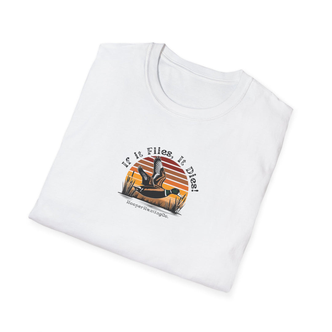 Retro Airplane Graphic T-Shirt - 'If it Flies, It dies!'