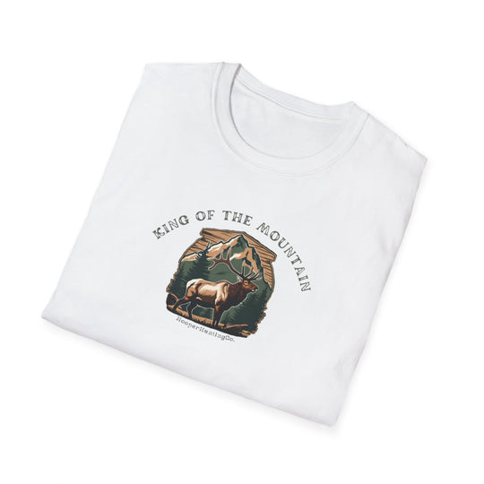 Unisex Softstyle T-Shirt - 'King of the Mountain' Nature Graphic Tee