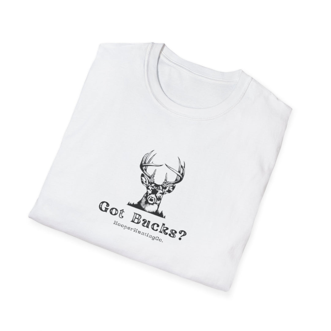 Got Bucks? Unisex Softstyle T-Shirt for Hunting Enthusiasts