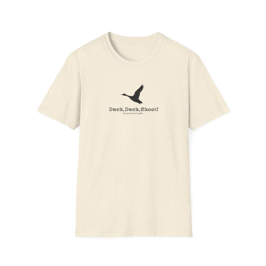 Unisex Softstyle T-Shirt - "Duck, Duck, Shoot!" Outdoor Adventure Tee