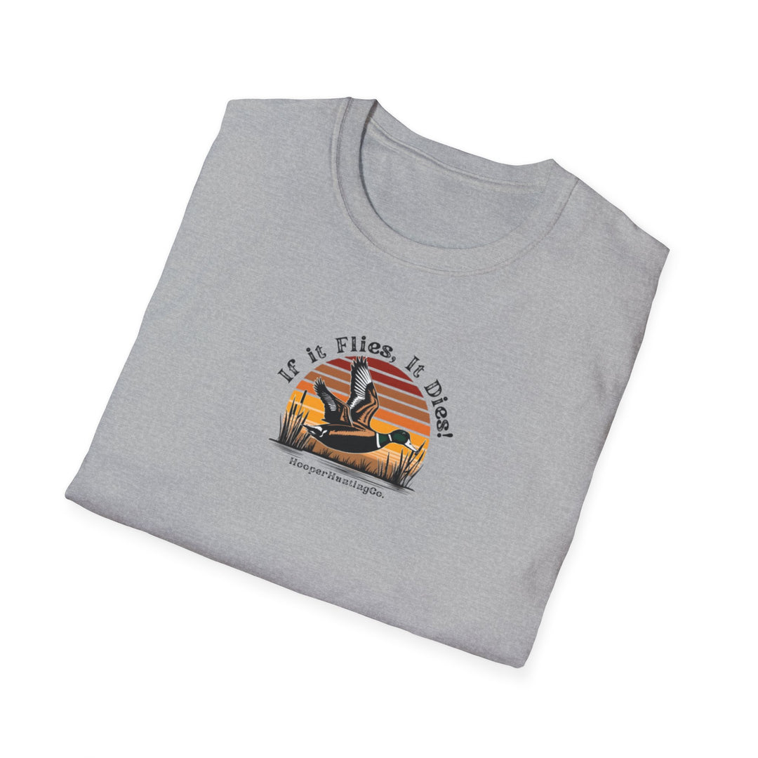 Retro Airplane Graphic T-Shirt - 'If it Flies, It dies!'