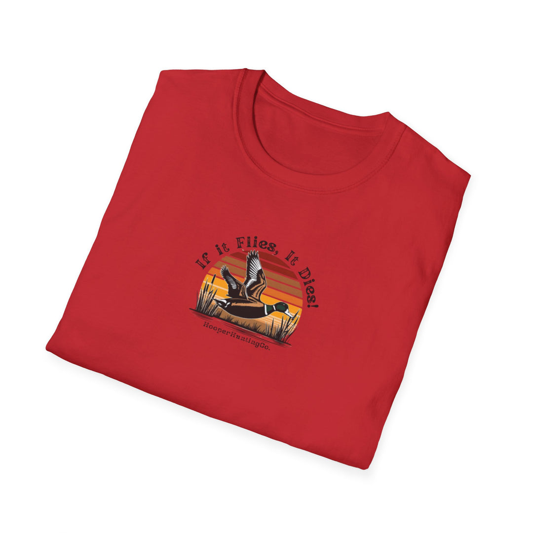 Retro Airplane Graphic T-Shirt - 'If it Flies, It dies!'