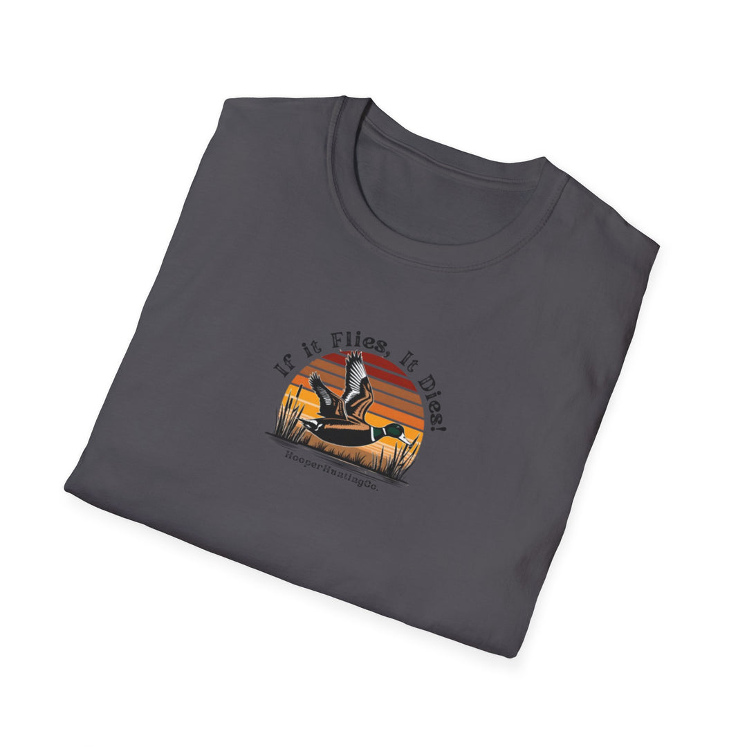 Retro Airplane Graphic T-Shirt - 'If it Flies, It dies!'