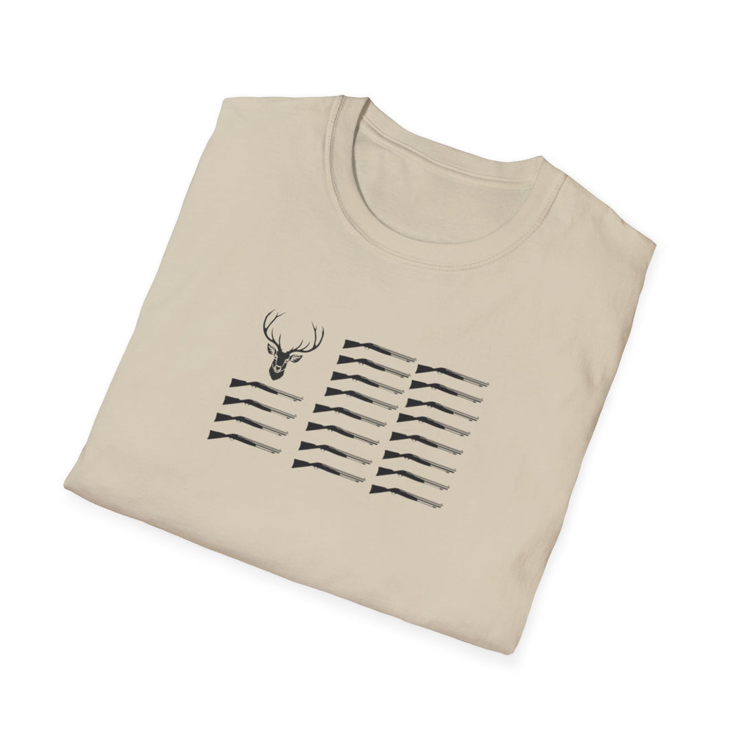 Minimalist Deer Graphic Unisex Softstyle T-Shirt