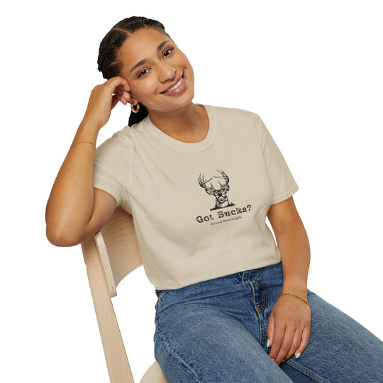 Got Bucks? Unisex Softstyle T-Shirt for Hunting Enthusiasts