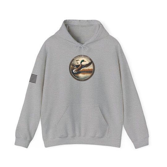 Flying mallard Hooded Sweatshirt - Perfect for Outdoor Enthusiasts