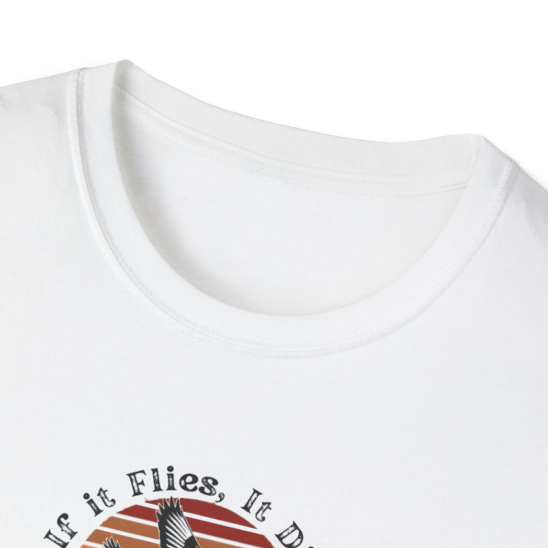 Retro Airplane Graphic T-Shirt - 'If it Flies, It dies!'