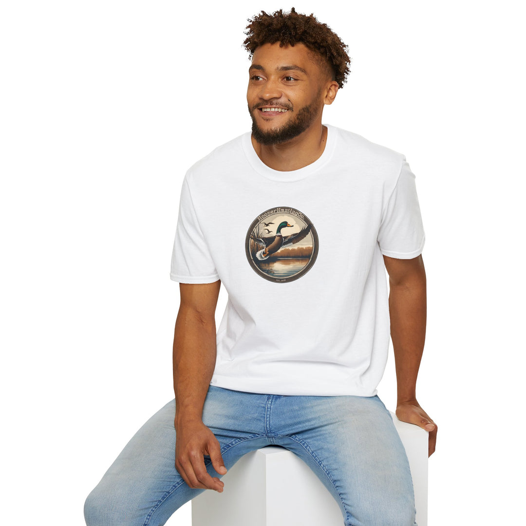 Nature-Inspired Unisex Softstyle T-Shirt - Wildlife Adventure Design