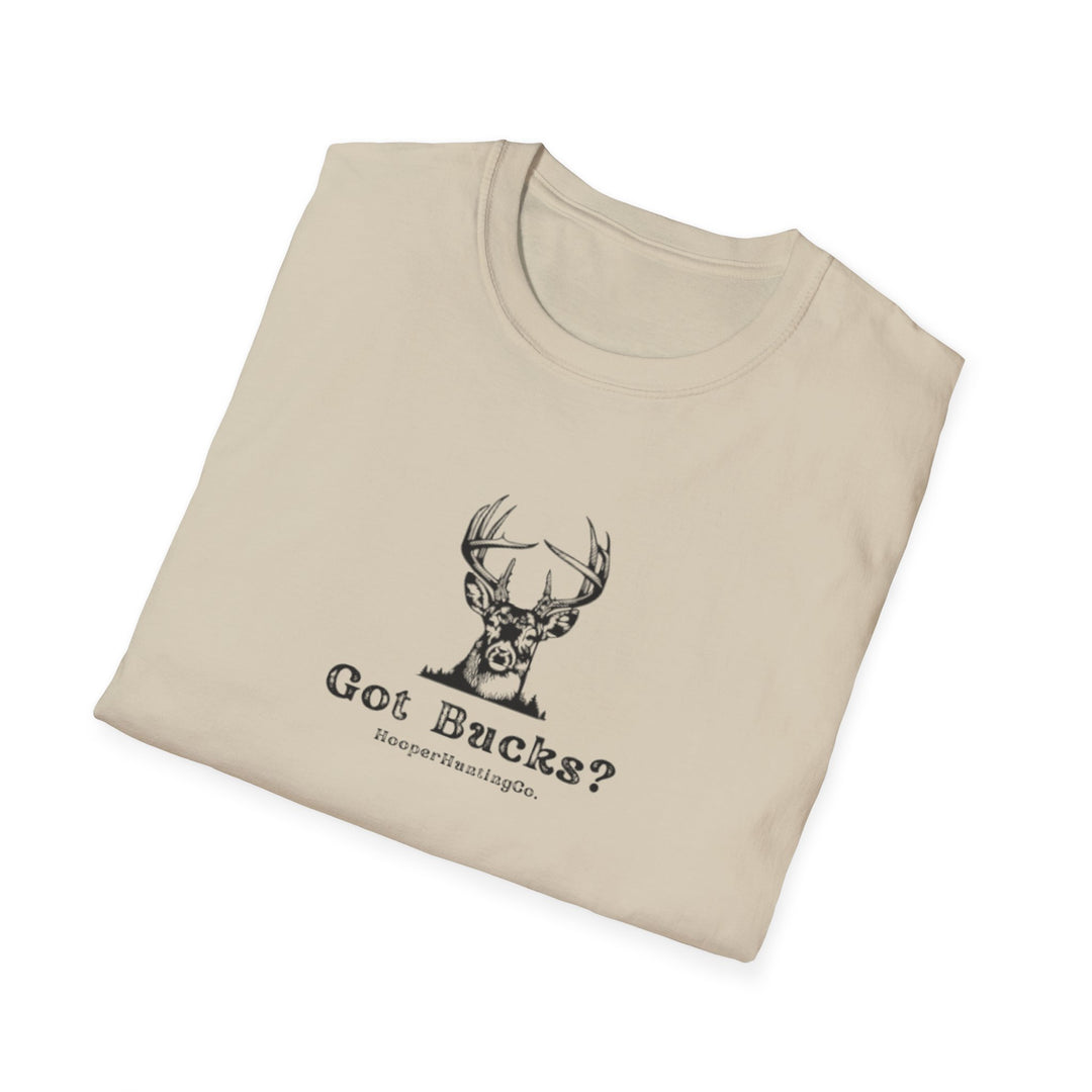 Got Bucks? Unisex Softstyle T-Shirt for Hunting Enthusiasts