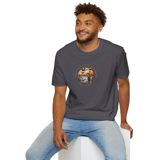 Nature-Inspired Unisex Softstyle T-Shirt - Embrace the Adventure