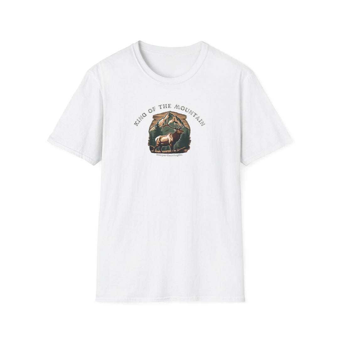 Unisex Softstyle T-Shirt - 'King of the Mountain' Nature Graphic Tee