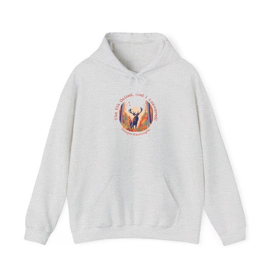 Inspirational Unisex Heavy Blend™ Hooded Sweatshirt – "The Elk, called, and I answered" Design