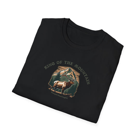 Unisex Softstyle T-Shirt - 'King of the Mountain' Nature Graphic Tee