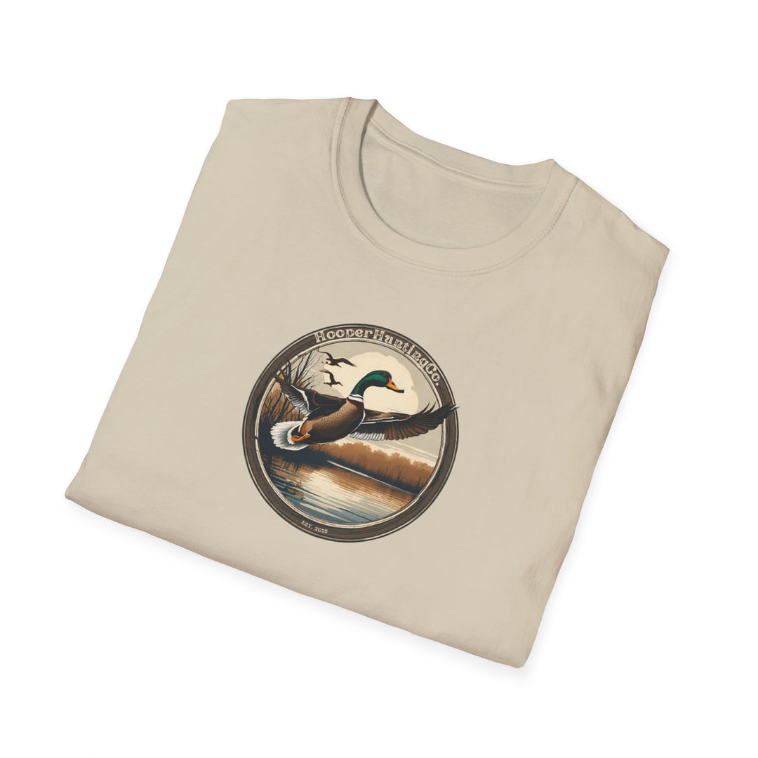 Nature-Inspired Unisex Softstyle T-Shirt - Wildlife Adventure Design