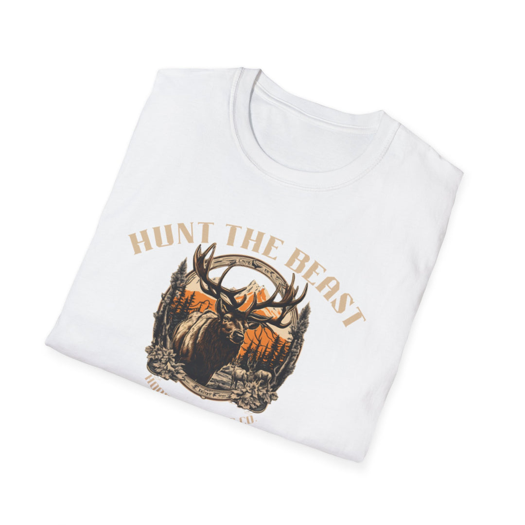 Hunt the Beast Unisex Softstyle T-Shirt for Nature Lovers