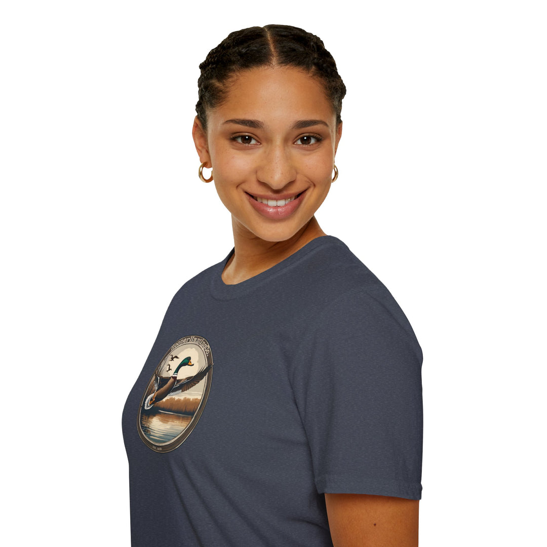 Nature-Inspired Unisex Softstyle T-Shirt - Wildlife Adventure Design