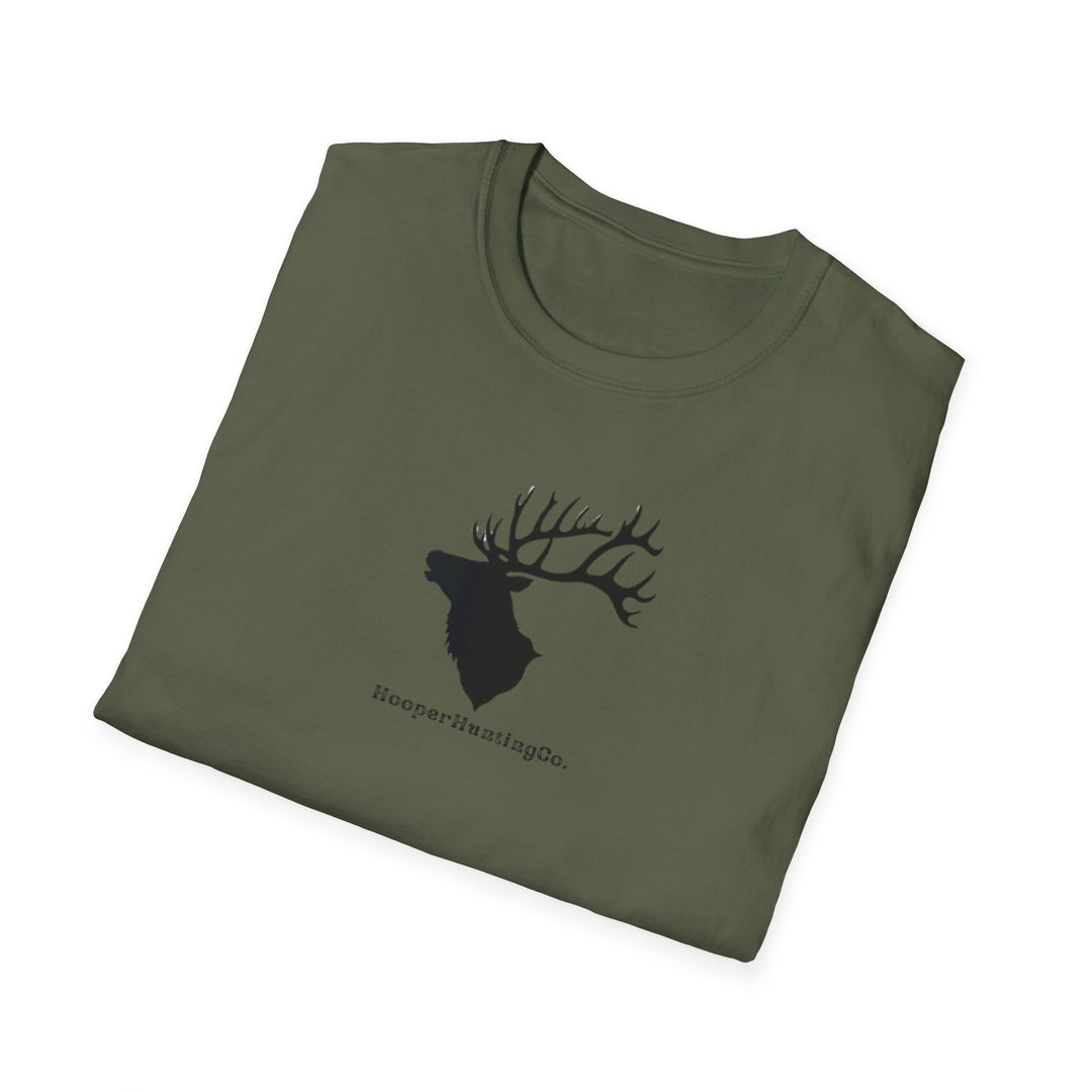 ELK Silhouette Unisex Softstyle T-Shirt - Nature Lover's Tee