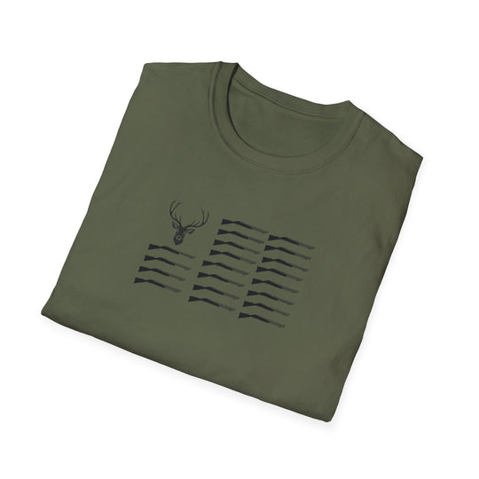 Minimalist Deer Graphic Unisex Softstyle T-Shirt