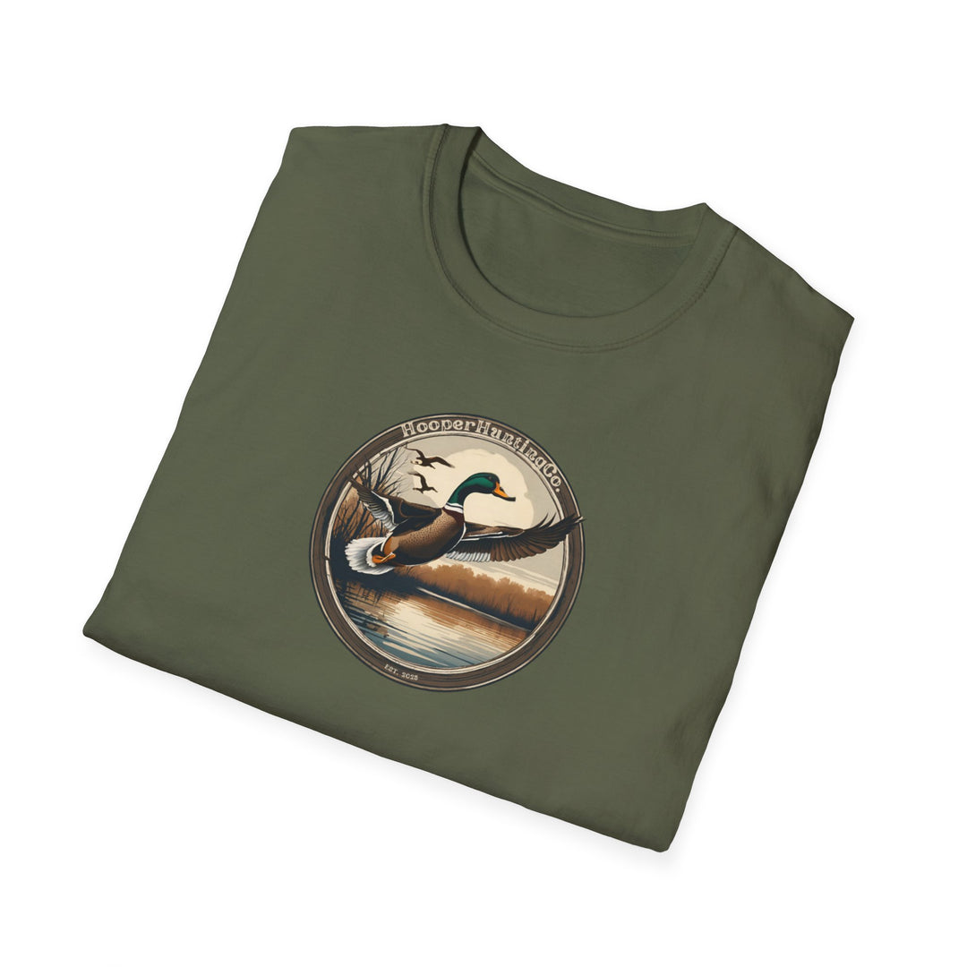 Nature-Inspired Unisex Softstyle T-Shirt - Wildlife Adventure Design