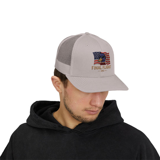 Final Flight – Patriotic Duck Trucker Hat