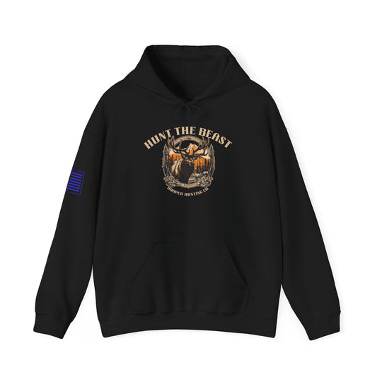 Hunt the Beast Unisex Hoodie - Heavy Blend Sweatshirt for Outdoors Enthusiasts