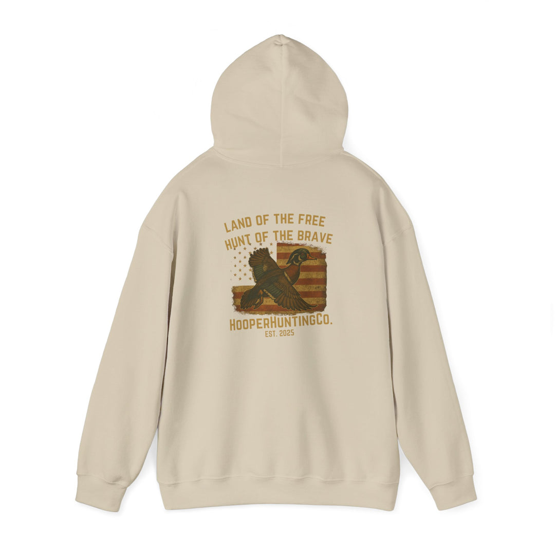 Land of the Free, Hunt of the Brave - Patriotic Hoodie