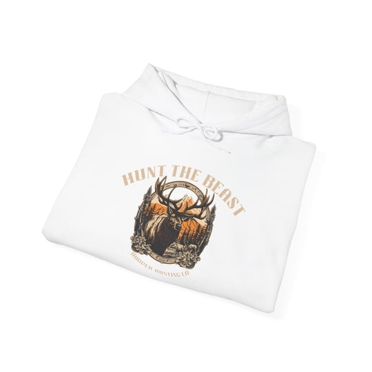 Hunt the Beast Unisex Hoodie - Heavy Blend Sweatshirt for Outdoors Enthusiasts