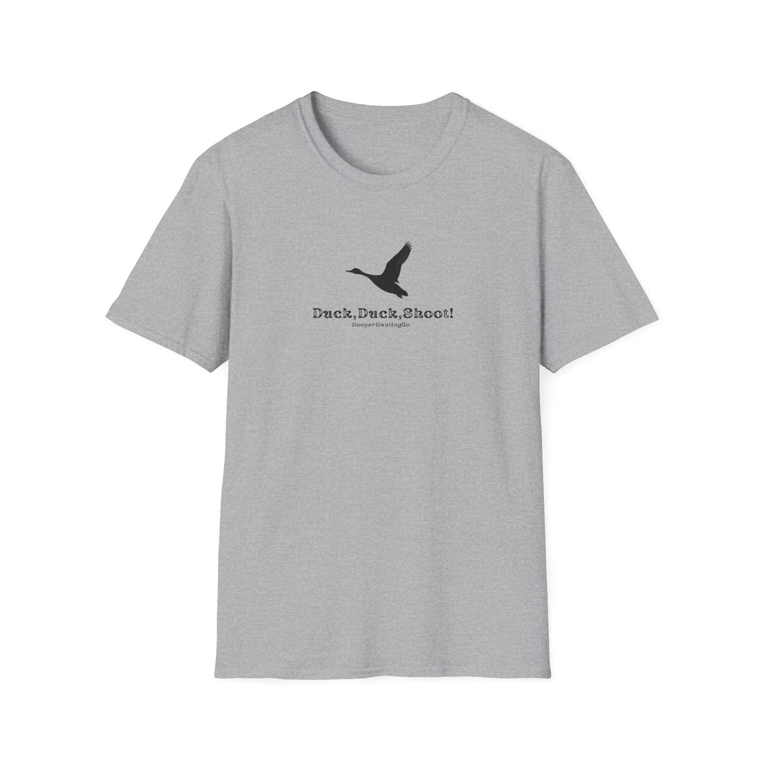 Unisex Softstyle T-Shirt - "Duck, Duck, Shoot!" Outdoor Adventure Tee